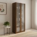 Ver imagem 1 de Armário para Escritório com 2 Portas de Vidro e 5 Prateleiras ME4115