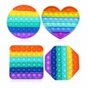 Ver imagem 1 de 4 Peças Fidget Brinquedo Sensorial Anti Stress Push Pop It