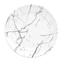 Ver imagem 1 de Prato de Sobremesa de Porcelana Raso Redondo 20,5cm Germer Mármore Branco