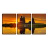 Quadro Decorativo 55x110 castelo de madeira na ilha - 1