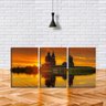 Quadro Decorativo 55x110 castelo de madeira na ilha - 2