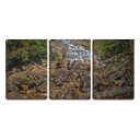 Ver imagem 1 de Quadro Decorativo 55x110 cachoeira pequena nas pedras