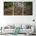 Ver imagem 2 de Quadro Decorativo 55x110 cachoeira pequena nas pedras