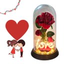 Ver mais imagens de Luminária Love a Rosa Encantada Vermelha 28 Cm Presente para Namorada Presente de Natal Presente Dia