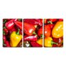 Quadro Decorativo 55x110 pimentões coloridos verduras - 1