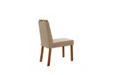 Ver imagem 4 de Conjunto Sala de Jantar Mesa Floripa Madeira Maciça 90x90cm Tampo Quadrado Vidro Off White com 4 Cad