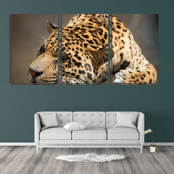 Quadro Decorativo 45x96 soneca de onça pintada - 2