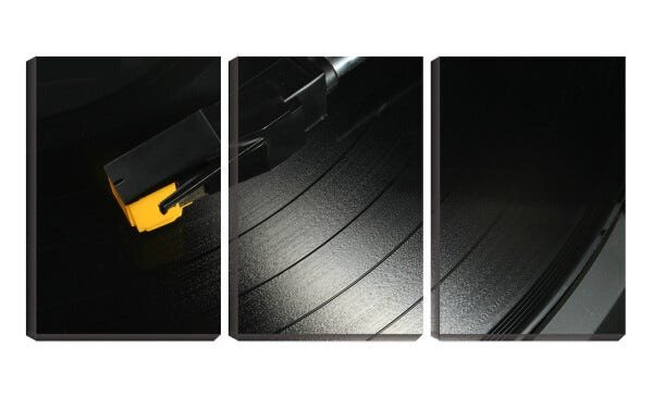 Quadro Decorativo 45x96 parte disco de vinil - 1