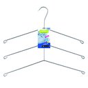 Ver imagem 1 de Cabide para Camisa Triplo Camiseiro Cromado Organização Roupa Armário - Kit com 3 Unidades