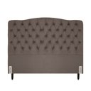 Ver imagem 2 de Cabeceira de Cama Box Casal 138 Cm Dunas Casavezi Suede Veludo Marrom