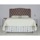 Ver imagem 3 de Cabeceira de Cama Box Casal 138 Cm Dunas Casavezi Suede Veludo Marrom