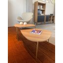 Ver mais imagens de Mesa de Centro Orgânica 58,5cm Pé Metal 28015 Artesano