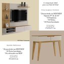 Ver imagem 4 de Home Suspenso Montana e Aparador Bellíssima Off White Cinamomo - Valdemóveis
