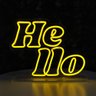 Letreiro Luminoso de Mesa Neon Led "Hello" Hutz - 2