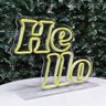 Letreiro Luminoso de Mesa Neon Led "Hello" Hutz - 3