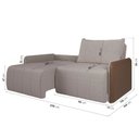 Ver imagem 3 de Sofá Cama Retrátil e Reclinável 3 Lugares 200cm Jequitibá CabeCasa MadeiraOriginals