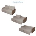 Ver imagem 5 de Sofá Cama Retrátil e Reclinável 3 Lugares 200cm Jequitibá CabeCasa MadeiraOriginals