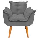 Ver imagem 7 de Kit Namoradeira Poltrona e Puff Decorativo para Sala Manicure Consultório Alice Suede