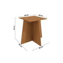 Ver imagem 2 de Base Mesa de Jantar Lótus Ba25 Madeirado S/ Tampo Canela - Kappesberg