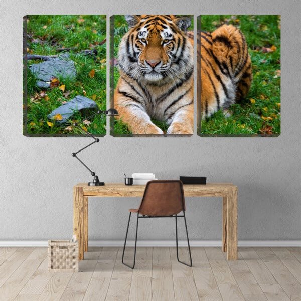 Quadro Decorativo 45x96 tigre olhando para frente - 2