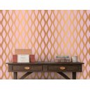 Ver imagem 2 de Papel de Parede Ondulado Rose Gold Arte Destaque 3,50 Metros