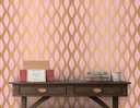 Ver imagem 2 de Papel de Parede Ondulado Rose Gold Arte Destaque 3,50 Metros