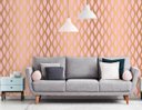 Ver imagem 1 de Papel de Parede Ondulado Rose Gold Arte Destaque 3,50 Metros