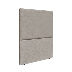 Cabeceira Estofada Solteiro Luna 90cm Boucle Bege Escuro