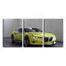 Quadro Decorativo 30x66 carro esportivo amarelo - 1