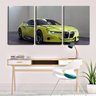Quadro Decorativo 30x66 carro esportivo amarelo - 2