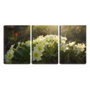 Ver imagem 1 de Quadro Decorativo 30x66 pequenas flores brancas
