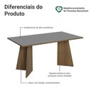 Ver imagem 3 de Mesa de Jantar Retangular Tampo de Madeira 5389 Madesa