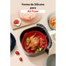 Protetor Forma Para Air Fryer Silicone Reutilizável - Azul - 2