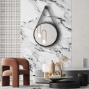 Ver imagem 4 de Espelho Adnet Redondo Craqueado 50 Cm + Suporte