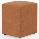 Ver imagem 1 de Puff Quadrado Decorativo Sala De Estar L02 Bouclê Terracota - Lyam Decor