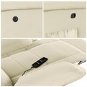 Ver imagem 5 de Poltrona do Papai Reclinável Sala de Cinema Barcelona Glider Manual Giratória Massagem Usb Pu Bege