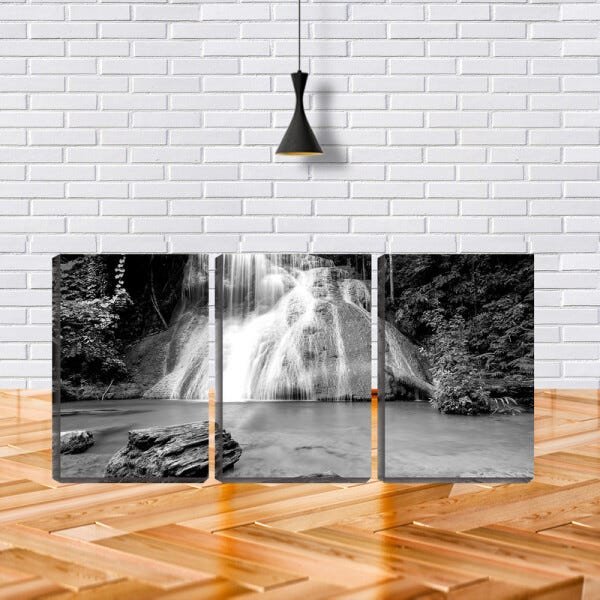 Quadro Decorativo 30x66 cachoeira pb - 1