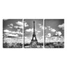 Quadro Decorativo 30x66 torre eiffel sob céu pb - 1