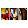 Quadro Decorativo 30x66 taças de vinho branco e tinto - 1