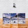 Quadro Decorativo 30x66 montanha com neve e pedras - 2