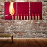 Quadro Decorativo 30x66 palitos de fósforos acesos - 2