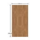 Ver imagem 2 de Kit 4 Placas Decorativa Flexível 3d Revestimento de Parede Madeira - 90x60cm
