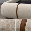 Ver imagem 2 de Conjunto Cama King Cabeceira Star Divani Bouclé Premiun Detalhes em Courino Luxouso Moderna Elegante