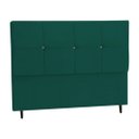 Ver imagem 1 de Cabeceira Estofada Box Solteiro Encosto para Cama Civic 94x126 Azul Tiffany