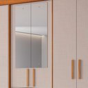 Ver imagem 3 de Guarda-roupa Nt 6030 C/espelho Freijo com Off White - Notavel