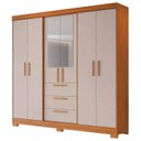 Ver imagem 1 de Guarda-roupa Nt 6030 C/espelho Freijo com Off White - Notavel