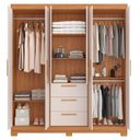 Ver imagem 4 de Guarda-roupa Nt 6030 C/espelho Freijo com Off White - Notavel