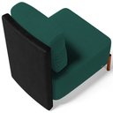 Ver imagem 7 de Poltrona Decorativa Sala Estar Living Pés Madeira Hungria L02 Couríssimo Preto Bouclê Verde - Lyam L