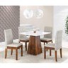 Conjunto Mesa com 4 Cadeiras Cristal Sonetto Móveis - 1