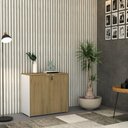 Ver imagem 2 de Armário Baixo com 02 Portas 75x80x42cm Wlab80 com Vermont Oak